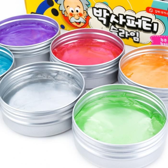티키탭 닥터 퍼티 말랑이 촉감 놀이 슬라임, 6입