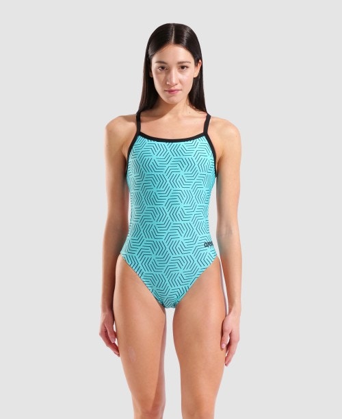 아레나 워터 메이즈 챌리지백 원피스 Water Multi-Black, 30 - 상세 이미지 4