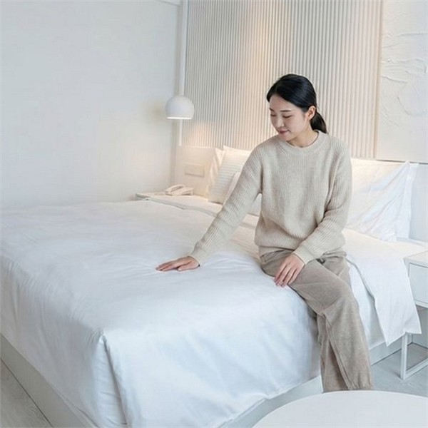 사계절 순면 이불 커버 호텔 60수 이불 커버 침대 침구 - 상품 이미지
