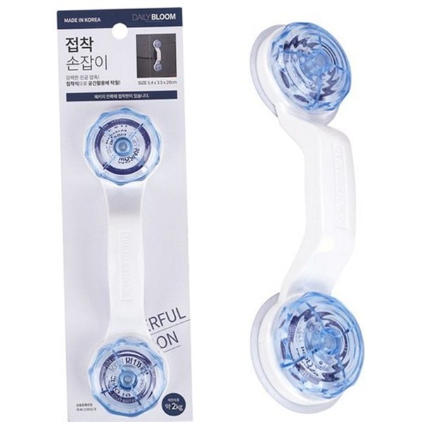 무타공 욕실 접착 손잡이 다용도 욕실 흡착 손잡이 샤워실 안전바 - 상품 이미지