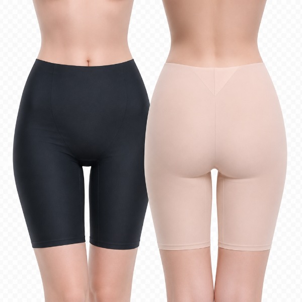 이드로 국내생산 여성 노라인 프리컷팅 기능성 5부 사각 거들 UV차단 초경량 - 상품 이미지