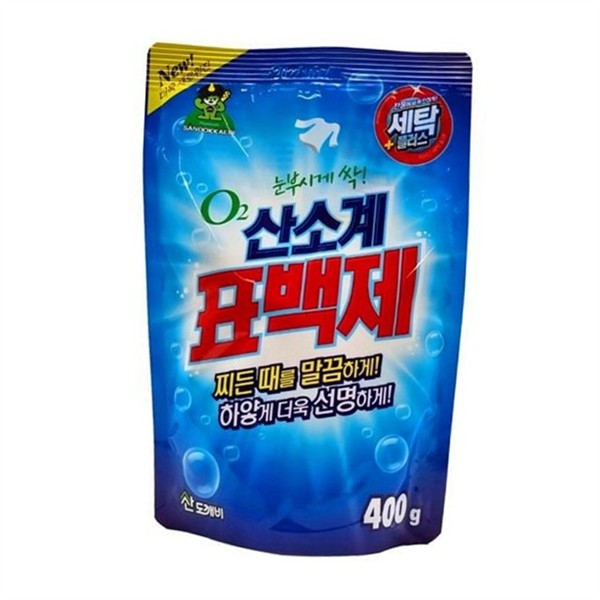 강력 산소계 계표 표백제 400g 세탁 의류용 표백제 얼룩제거 분말형 - 상세 이미지 2