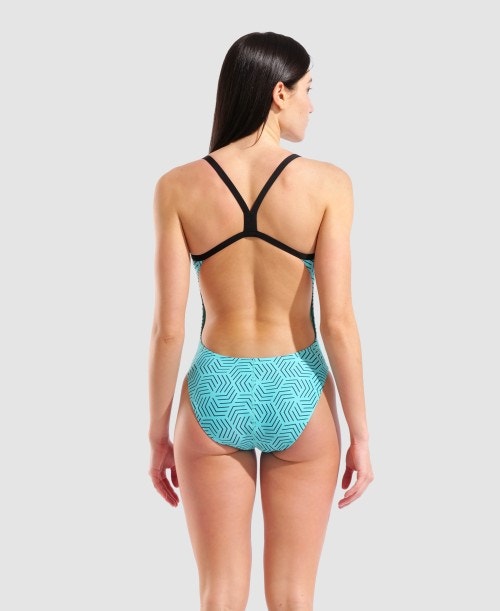 아레나 워터 메이즈 챌리지백 원피스 Water Multi-Black, 30 - 상세 이미지 5