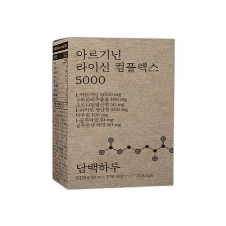 (최신제조) 담백하루 아르기닌 라이신 컴플렉스 5000 30포 (1개월분)_OY2086