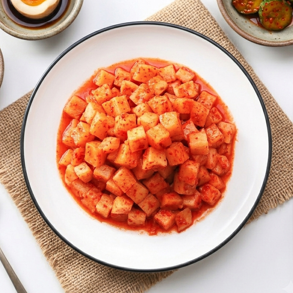 [아침10시이전 당일출고] 김치대통령 깍두기 아삭 신선 국내산 고춧가루 사용 2kg, 1개 이미지 6