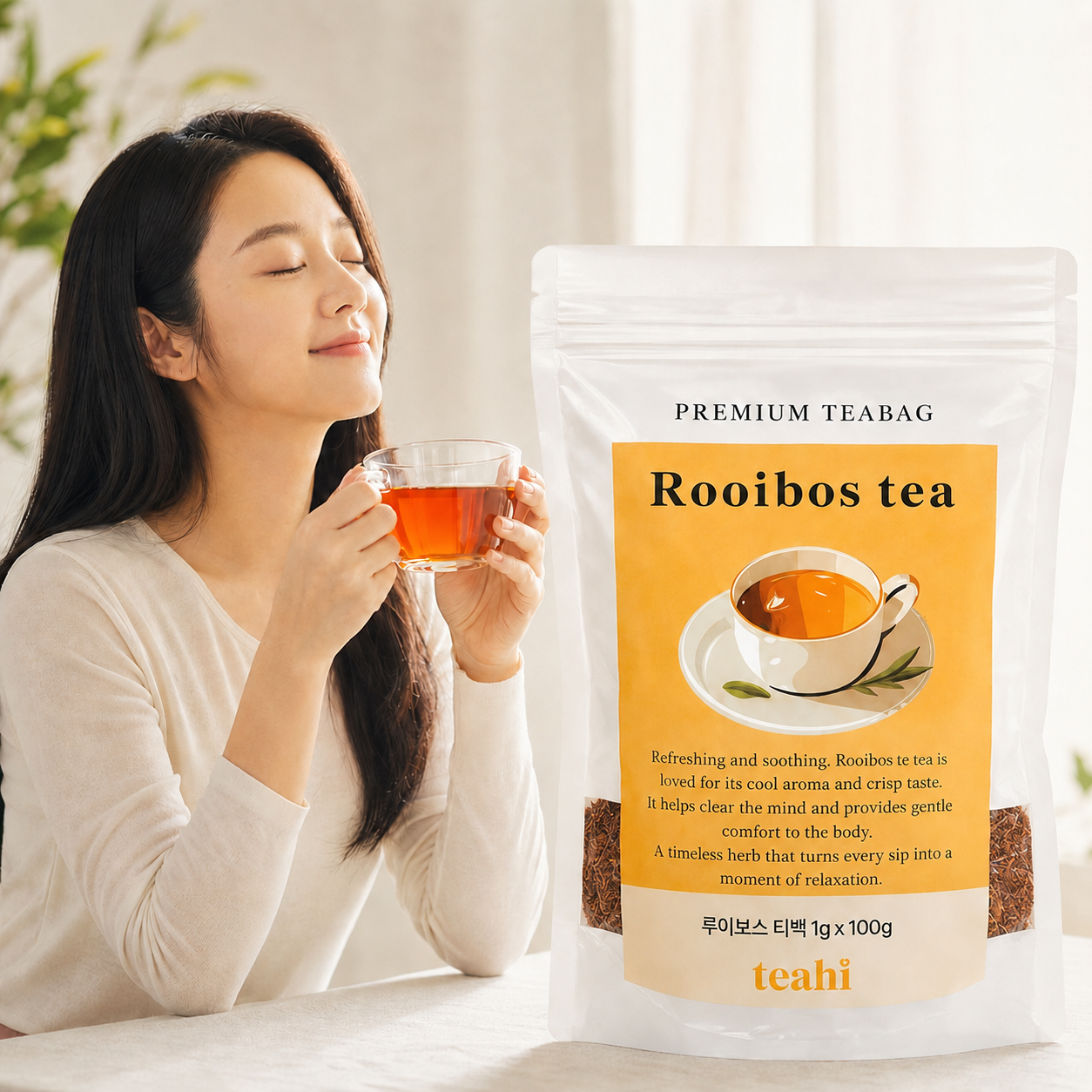 티하이 1등급 루이보스 잎 차 대용량 원물 100g - 상품 이미지