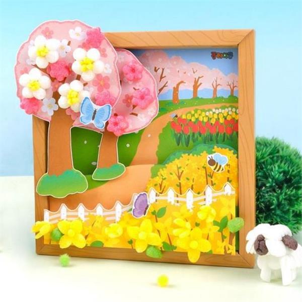 diy 어린이 만들기 재료 1인용 집에서 미술 만들기 키트 액자 - 상품 이미지