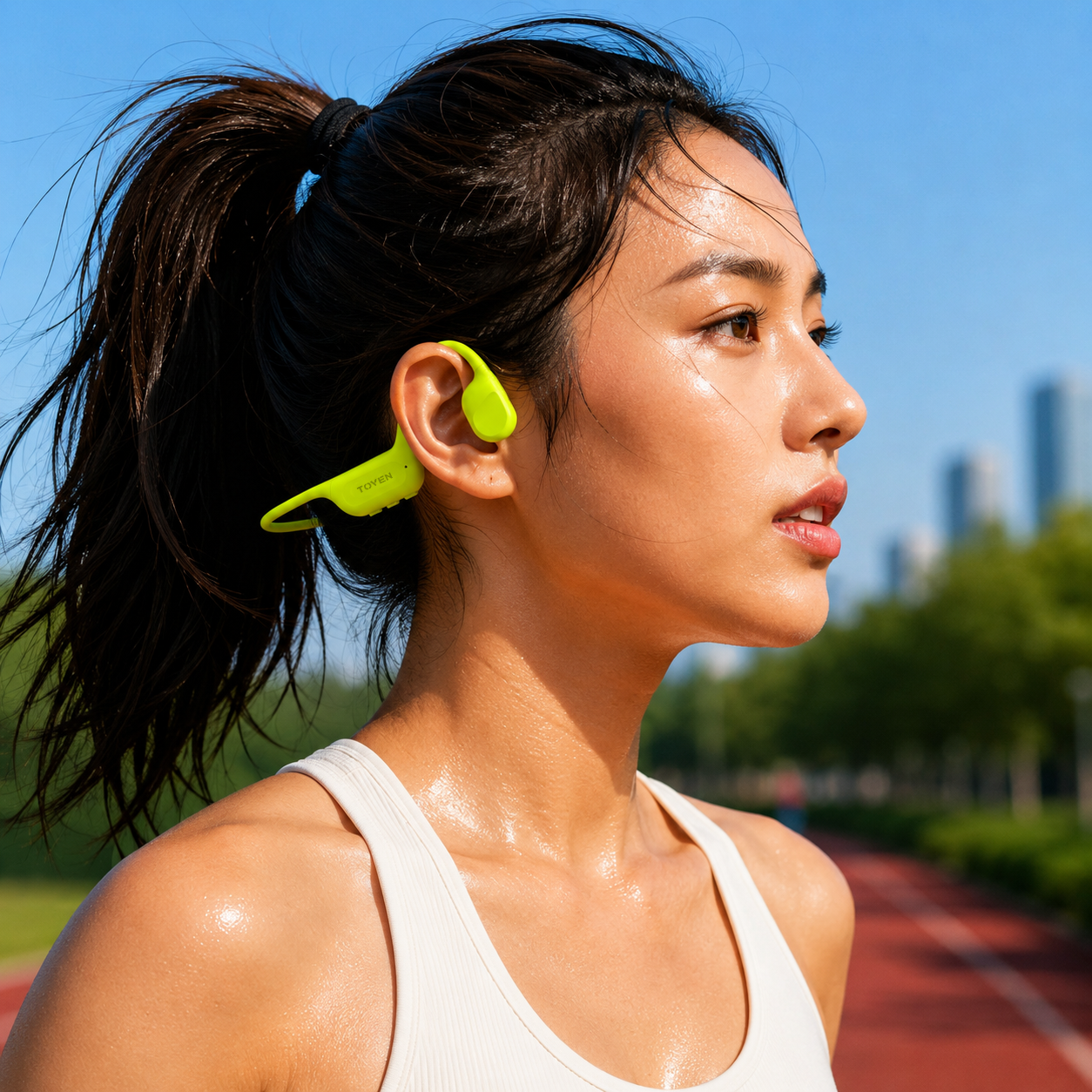토븐 웨이브X S7 골전도 블루투스 무선 이어폰 MP3 러닝 수영 자전거 운동 스포츠 방수 상품 이미지
