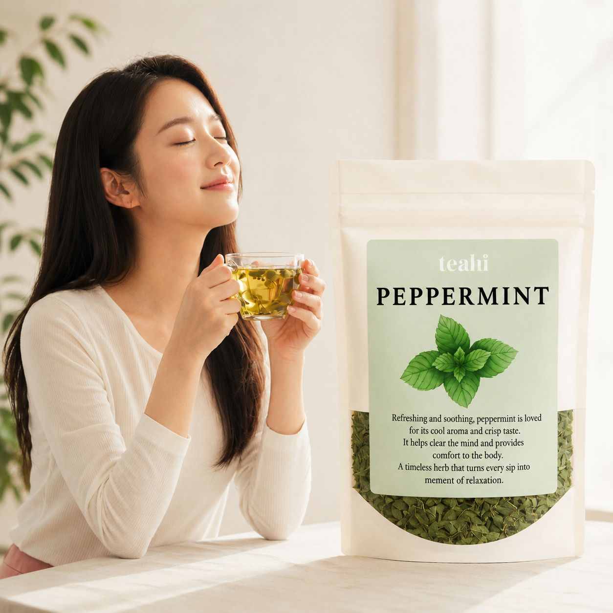 티하이 페퍼민트 페파민트 잎 차 대용량 원물 100g - 상품 이미지