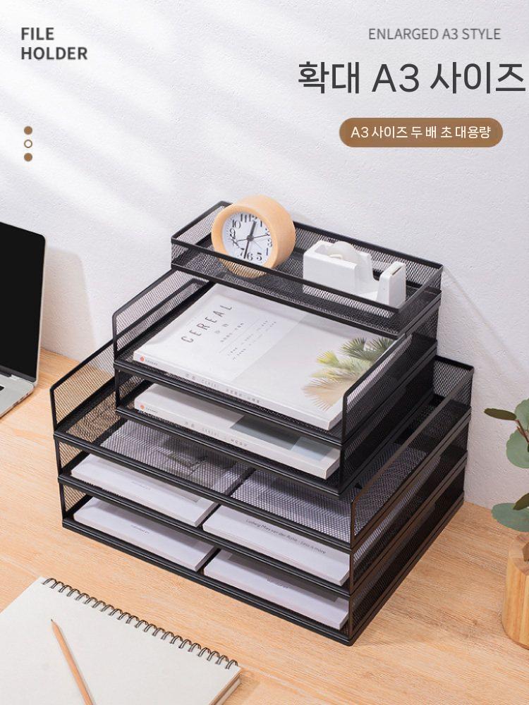 A4 정리함 파일보관대 정리 수납함 사무실 종이서류 A4 4단 이미지 6