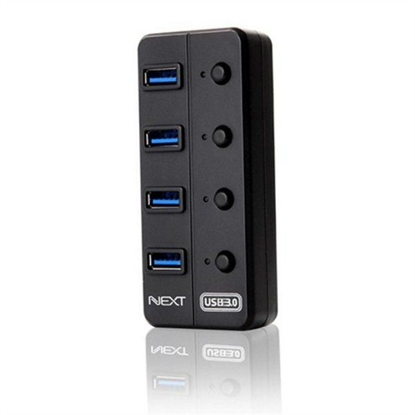 고속 usb 3.0 허브 4포트 개별 usb 유전원 허브 멀티포트 - 상품 이미지