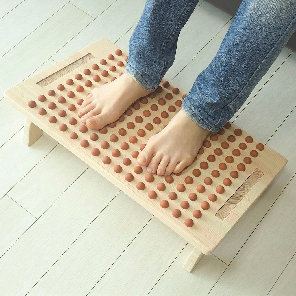 원목발받침대 책상 사무실 의자 발판 다리거치대 스트레칭 이미지 6