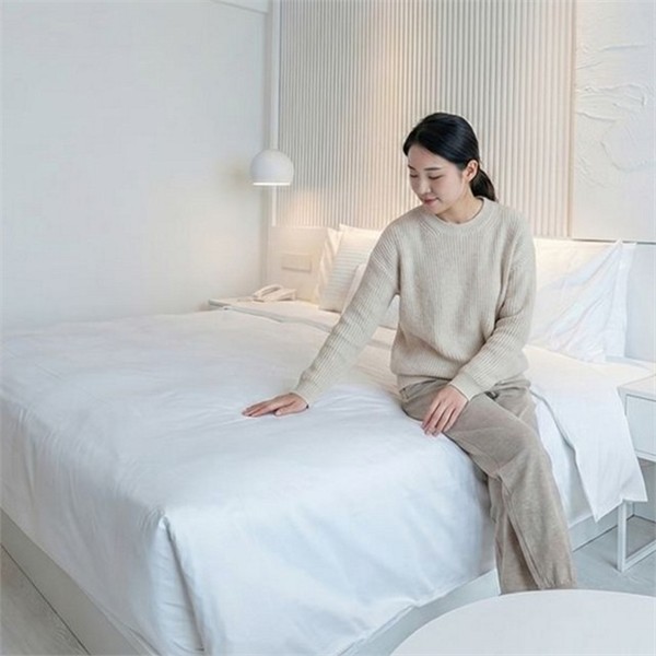 간절기 순면 60수 이불 커버 무지 60수 호텔 이불 커버 - 상품 이미지