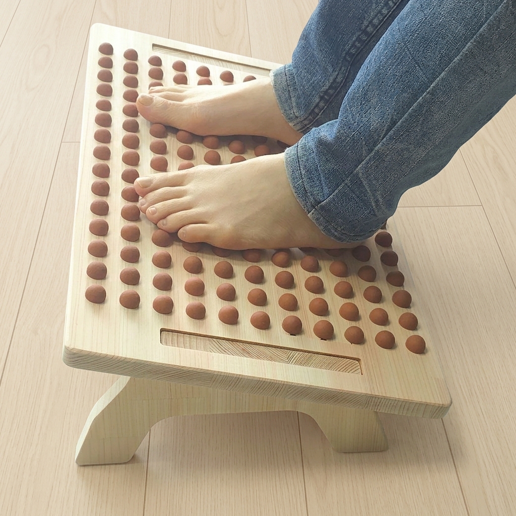 원목발받침대 책상 사무실 의자 발판 다리거치대 스트레칭 - 상품 이미지