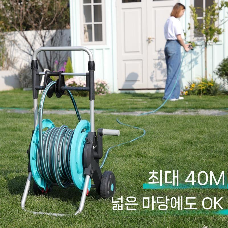 물호스릴 이동식 급수 분무기 고압 살수 물분사기 10m 세트 - 상세 이미지 5