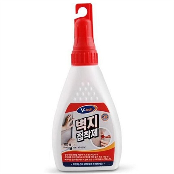 인테리어 수성 벽지 접착제 125g 도배 벽지 보수 접착제 몰딩 - 상품 이미지