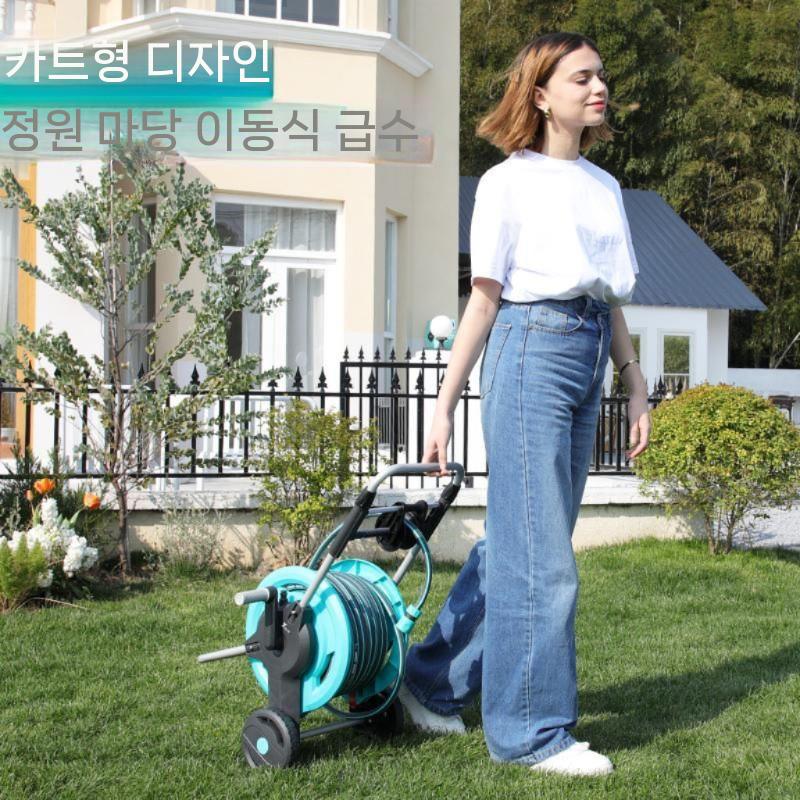 물호스릴 이동식 급수 분무기 고압 살수 물분사기 10m 세트 - 상세 이미지 2