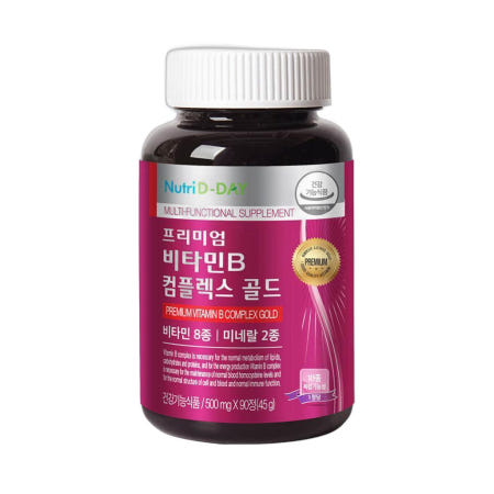 (최신제조) 뉴트리디데이 프리미엄 비타민B 컴플렉스 골드 90정 (3개월분)_OY380