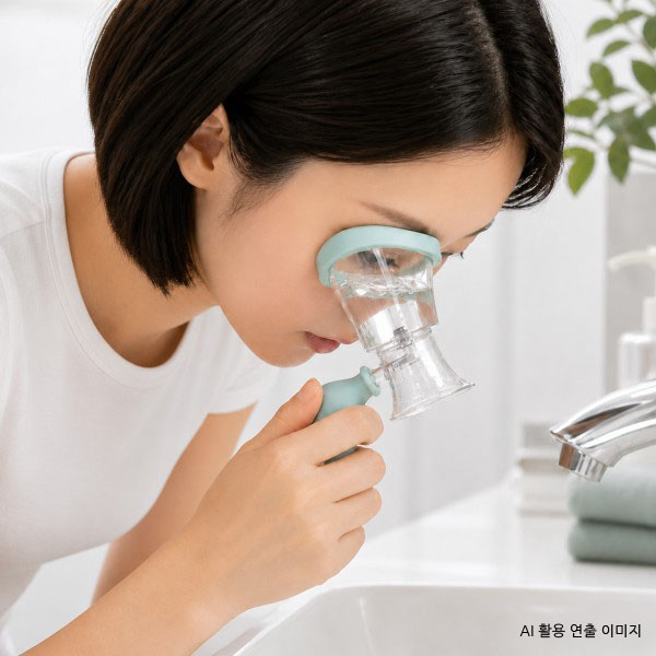 JMC 눈세척컵 눈 세정컵 안구세척컵 실리콘 눈세척기 휴대용 단품 - 상품 이미지