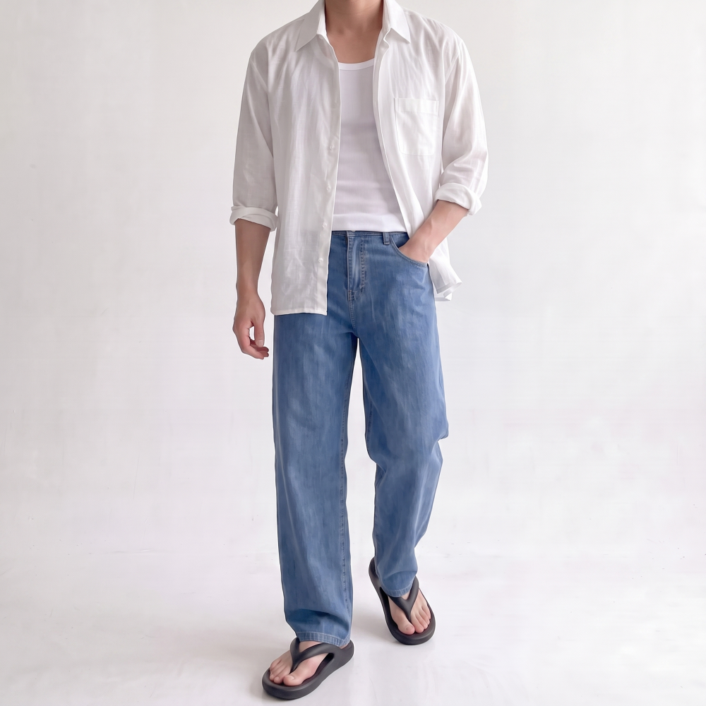 1+1 쿨데님 냉감청바지 아이스청바지 이미지 8