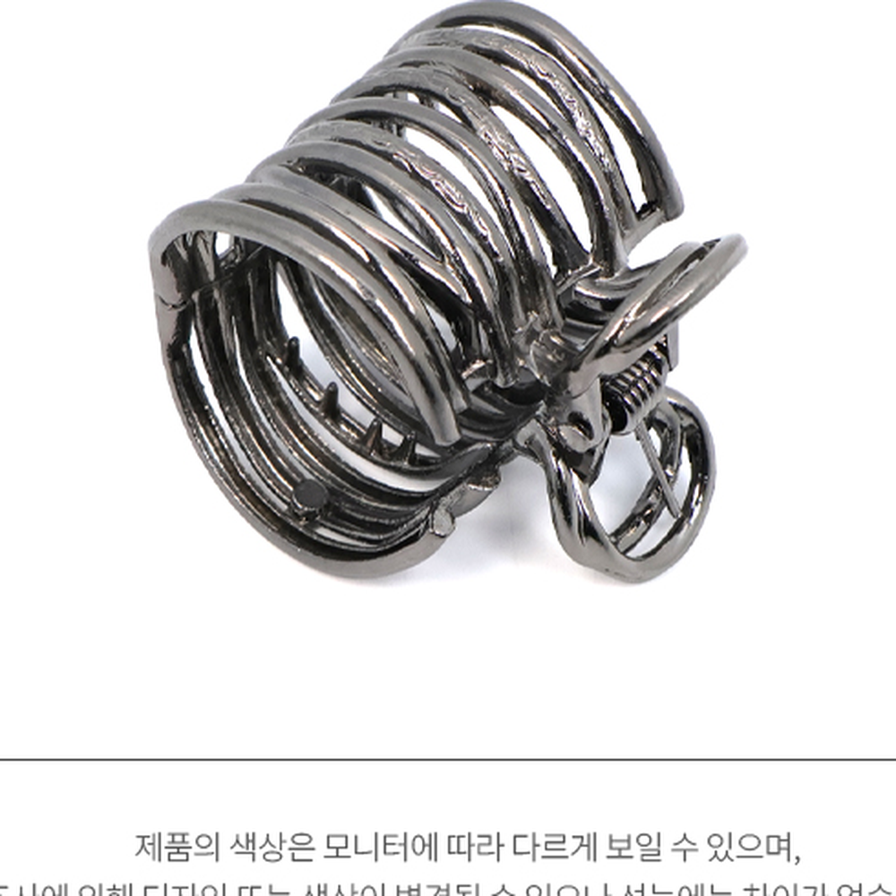 유니크디자인단단한고정헤어클립 메탈포인트집게핀 데일리헤어간편스타일링포니테일클립 - 상세 이미지 4