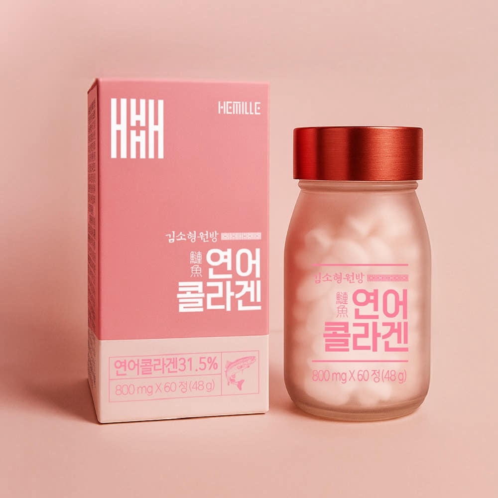 김소형원방 저분자 연어 콜라겐 800mg 60정 2개월분 먹는 피쉬콜라겐 엘라스틴 - 상세 이미지 2