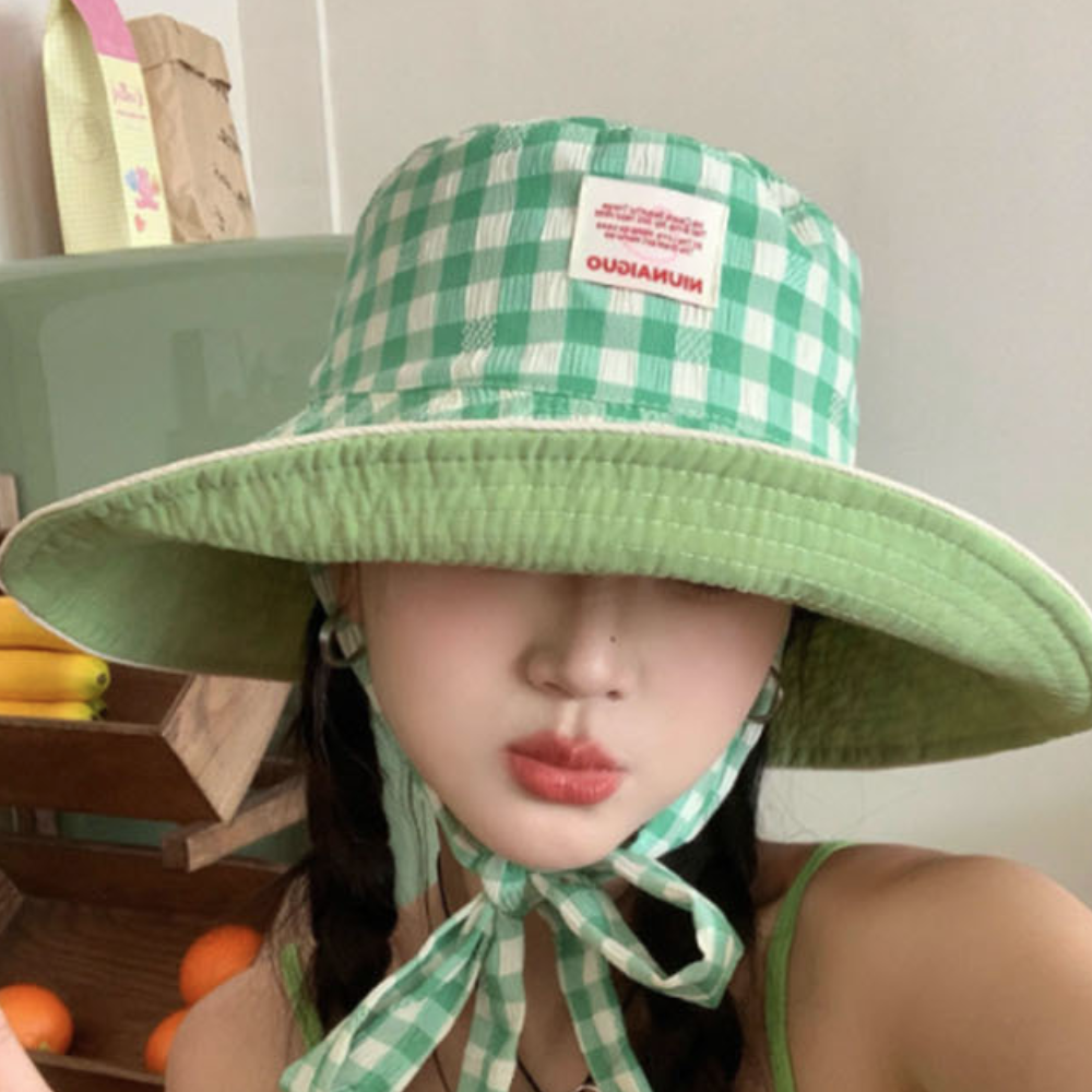 여름벙거지 와이드챙버킷햇 비치바캉스여성모자 - 상품 이미지