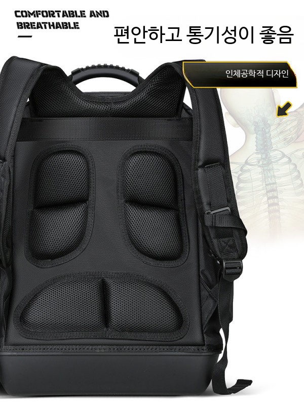 공구가방백팩 다용도 전기기술자용 양손어깨 수납 휴대용 작업용 내구성 좋은 60자 - 상세 이미지 4