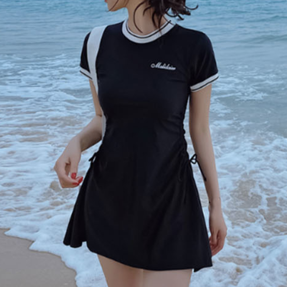 여성원피스수영복 셔링수영복 비치웨어바캉스 - 상품 이미지