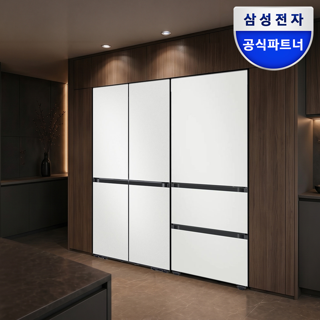 삼성 비스포크 Ai 냉장고 김치냉장고 키친핏 Max RM70F64R1A RQ33DB74D2AP 코타화이