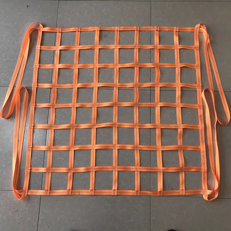 리프팅 안전 그물 크레인 화물 그물망 하역 네트 운반 1mx1m 메시 10cm 하중 200kg - 상세 이미지 4