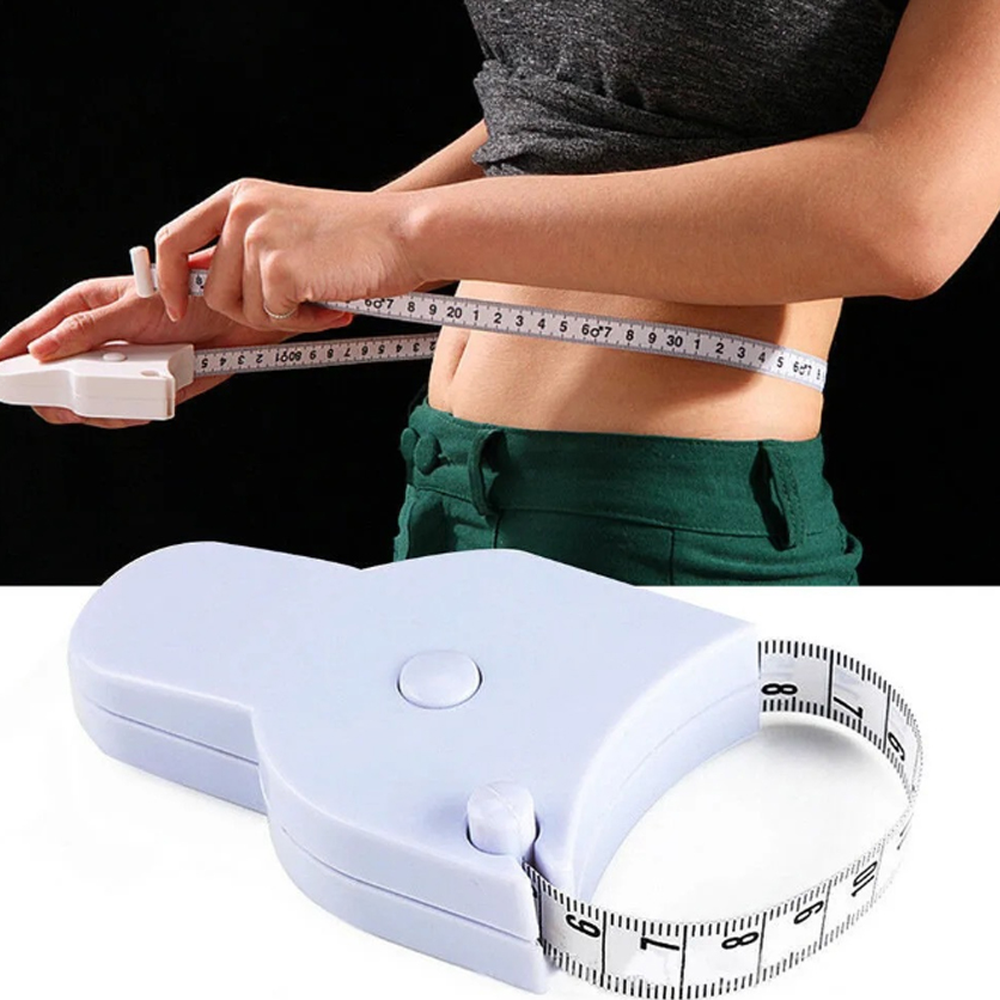 원터치감김허리둘레자동줄자 자동고정신체사이즈다이어트줄자 피팅측정건강관리 150cm - 상세 이미지 3