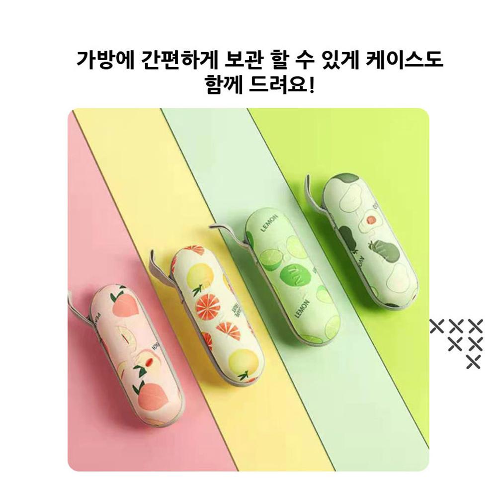 미니 귀여운 암막 우산 귀여운 양우산 과일 귀여운 우양산 - 상세 이미지 2