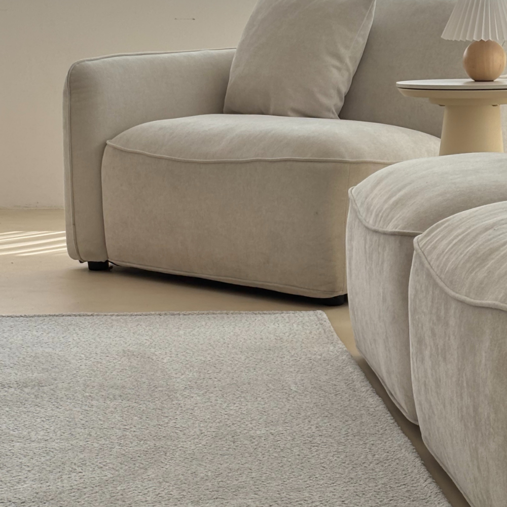 부클레 사계절 러그 거실 인테리어 논슬립 Boucle Rug 블루그레이, 170x230cm - 상세 이미지 4