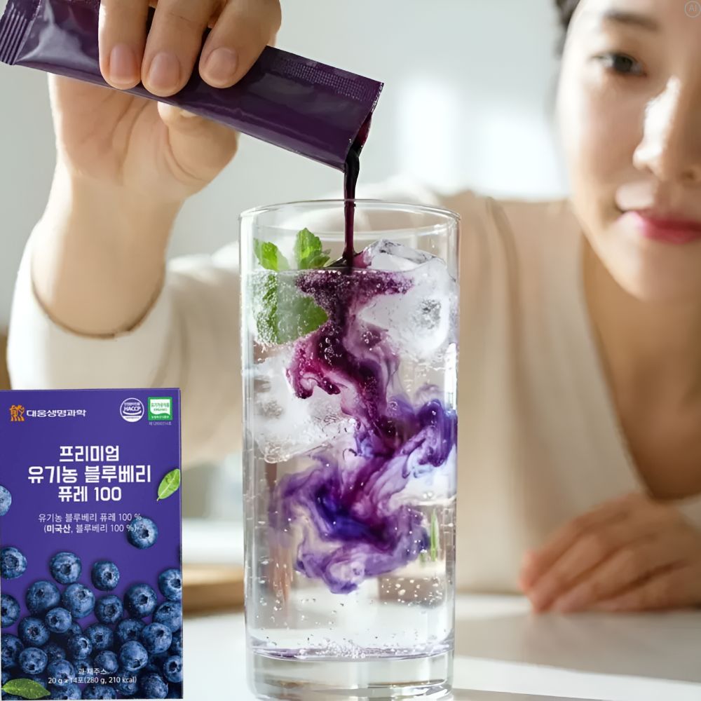 유기농 블루베리퓨레 스틱 짜먹는 블루베리 원액 진액 - 상세 이미지 4