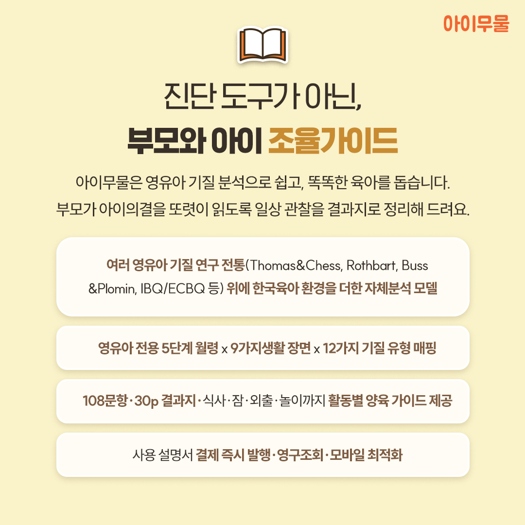 영유아 기질검사 아이무물 AimuLyze-T 06-36개월 상품 이미지
