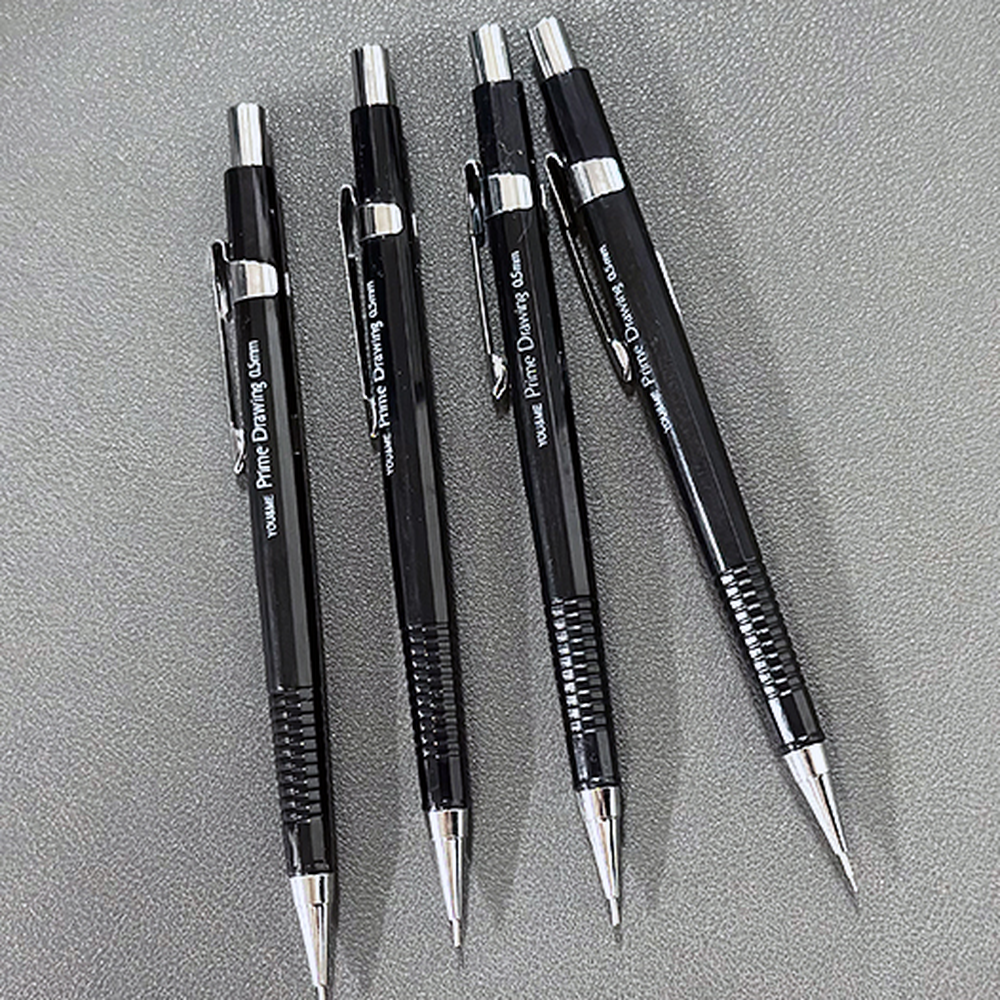 블랙색상제도샤프 저소음터치디자인드로잉 미끄럼방지도면작업샤프 0.5mm - 상세 이미지 2