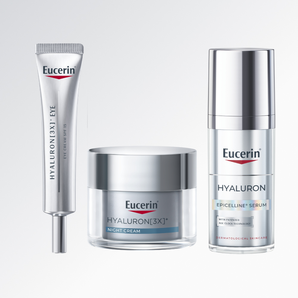 유세린 안티에이징 3종(아이크림15ml+나이트크림50ml+에피셀린 세럼30ml) 세트 - 상품 이미지