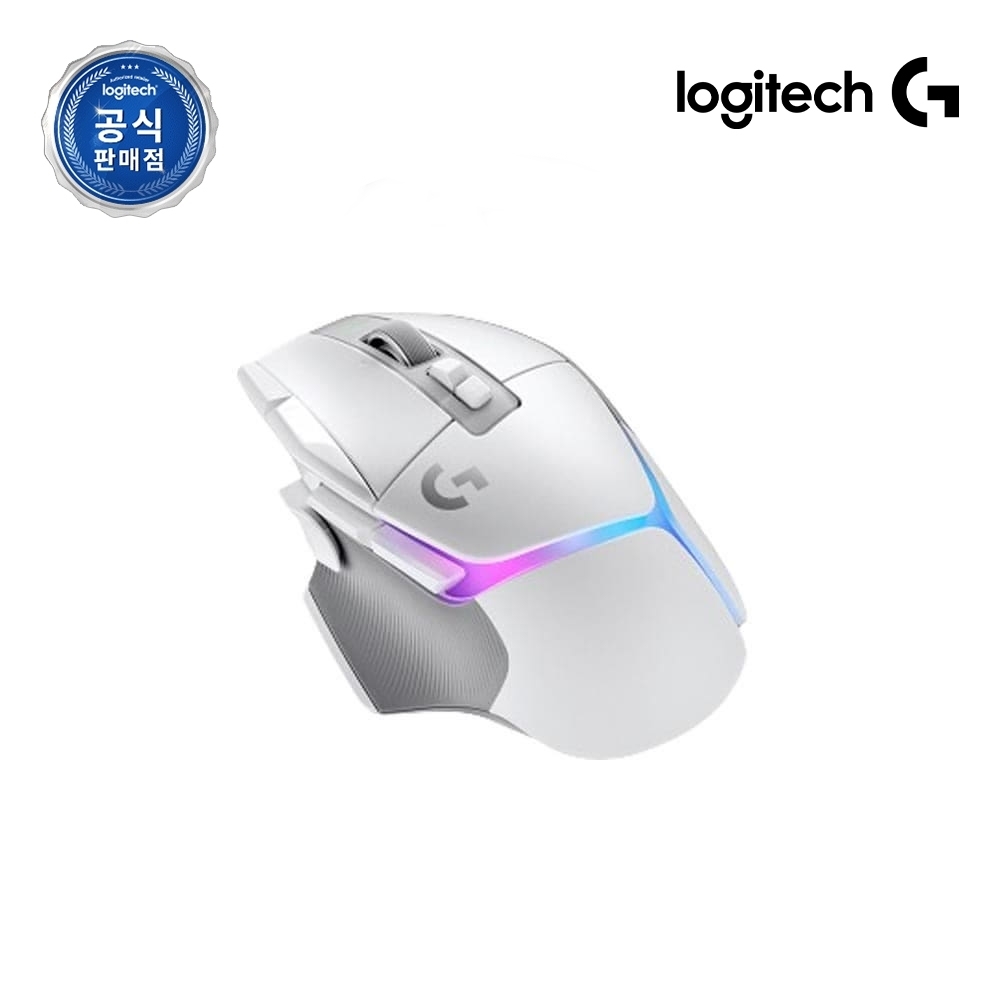 로지텍코리아 공식 G502 X PLUS 게이밍 마우스 화이트 - 상품 이미지