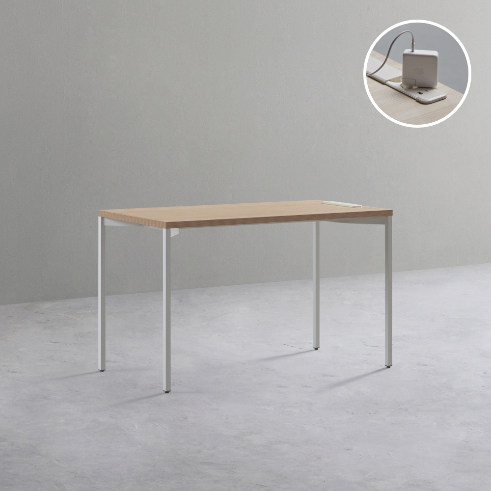 데스커 노트북 책상 1200x600mm, 화이트 이미지 4
