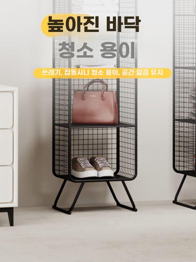 스탠드 수납장 선반 인테리어 진열장 거실 철제 다용도 35x30x120cm - 상세 이미지 5