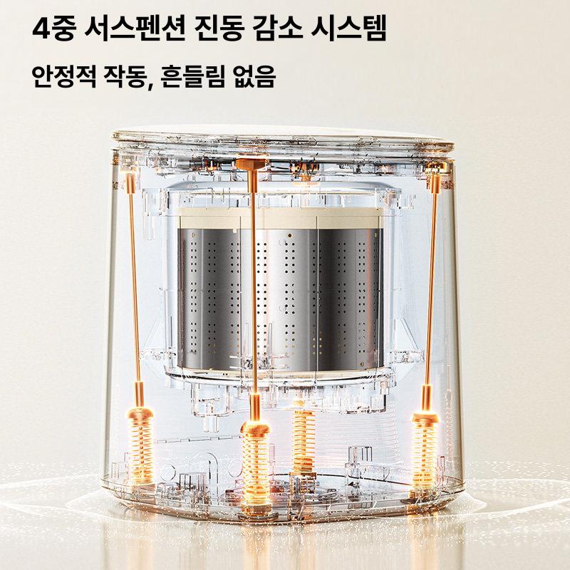 휴대용세탁기 속옷 여행용 아기옷 기저귀 애벌빨래 소량 미니 접이식 원룸 오피스텔 살균 기본 세탁 및 탈수 - 상세 이미지 4