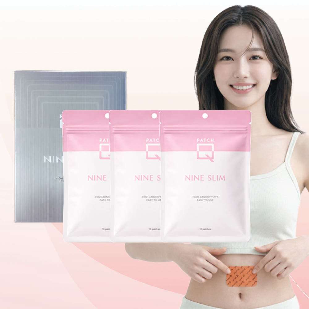 패치큐 셀룰라이트 복부 뱃살 패치 나인슬림 30매입 - 상품 이미지