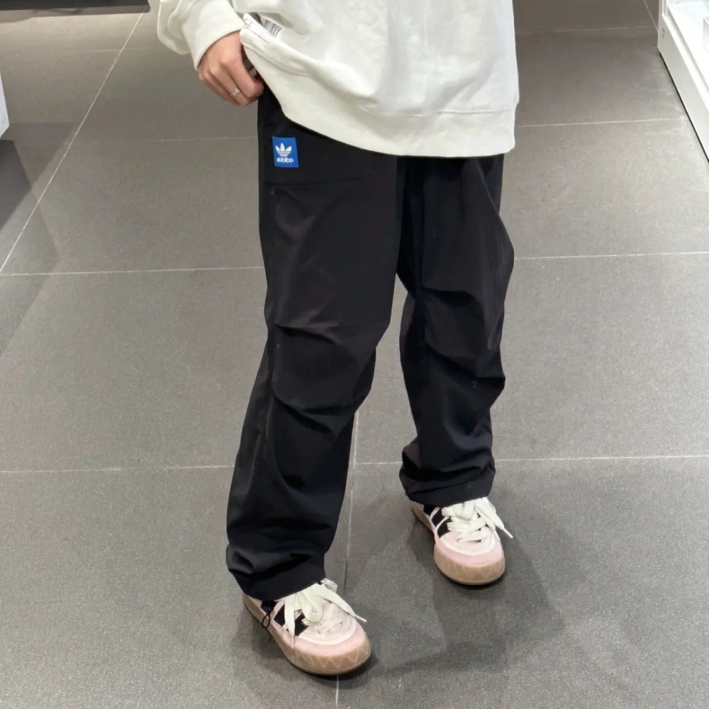 아디다스 시티 클로바 스트리트 팬츠 파라 트루퍼 트레이닝 바지 우븐 블랙 JC6837 - 상품 이미지