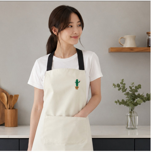 방수 앞치마 주방 작업용 카페 바리스타 어린이집 요리 설거지 원예 미술 공방 - 상세 이미지 4