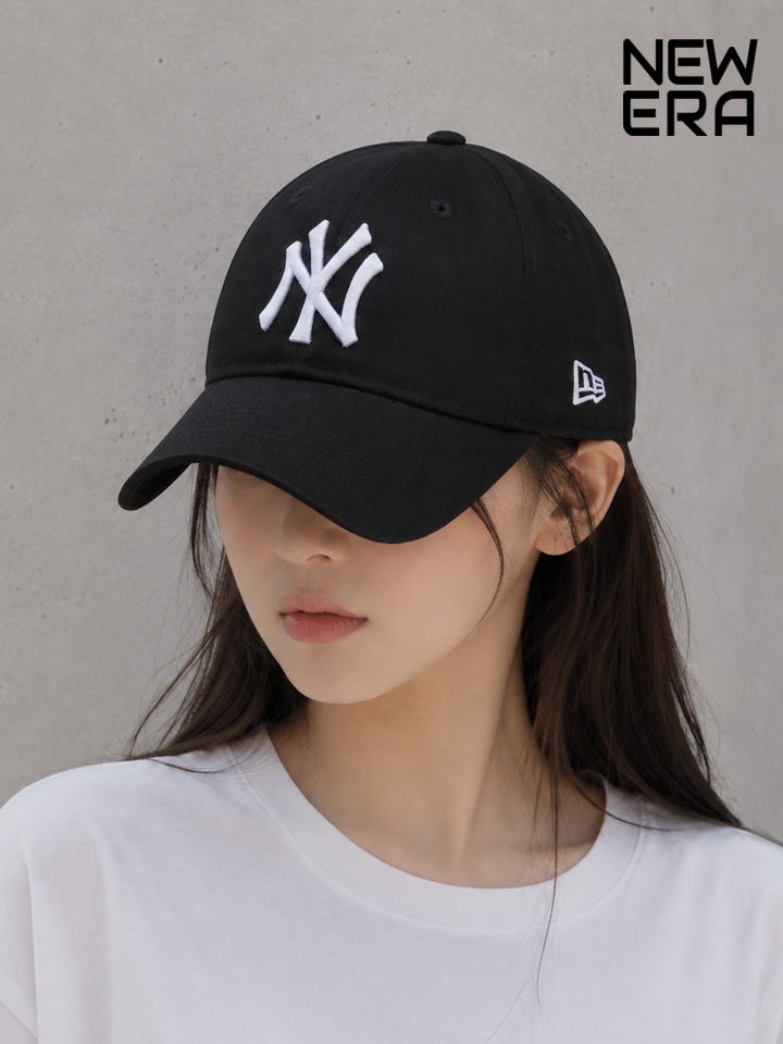 뉴에라 MLB 모자 뉴욕 양키스 9포티 에센셜 볼캡 GS 블랙 10879076 - 상세 이미지 4