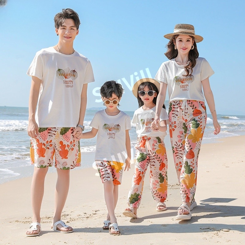 패밀리룩 시밀러룩  모녀 커플 비치 드레스 휴양지 가족 휴가룩 비치웨어 바캉스룩 이미지 6