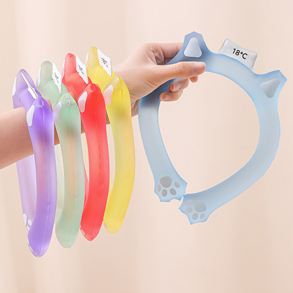 1+1 어린이 넥쿨러 아이스 유아 키즈 유치원 답례품 단체 고양이 캐릭터 - 상세 이미지 5