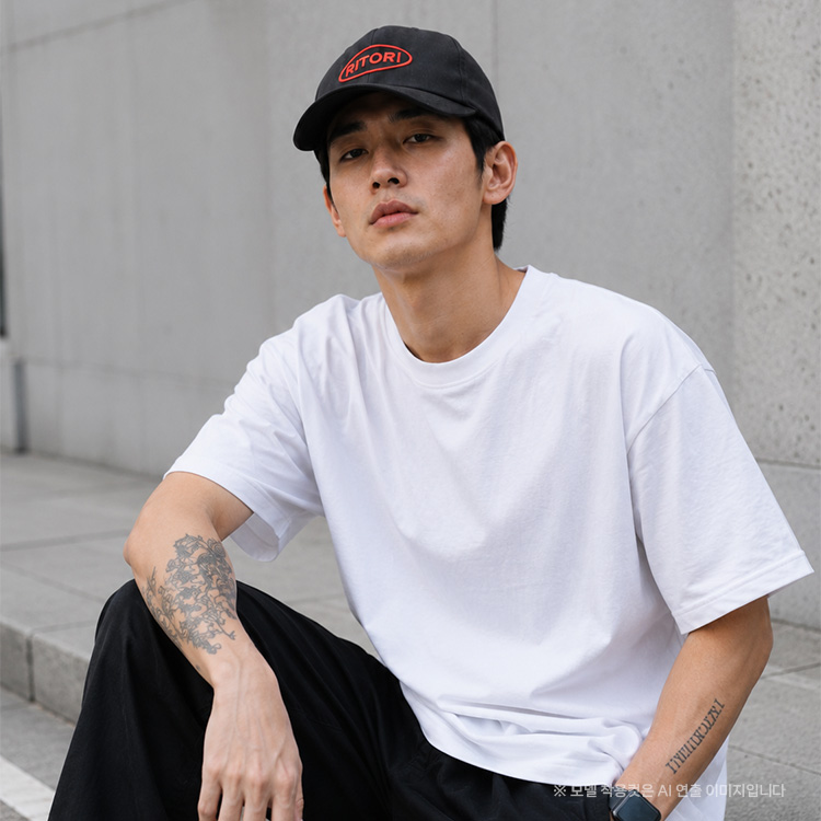 블랙 볼캡 남녀공용 캡모자 야구모자 - 상품 이미지