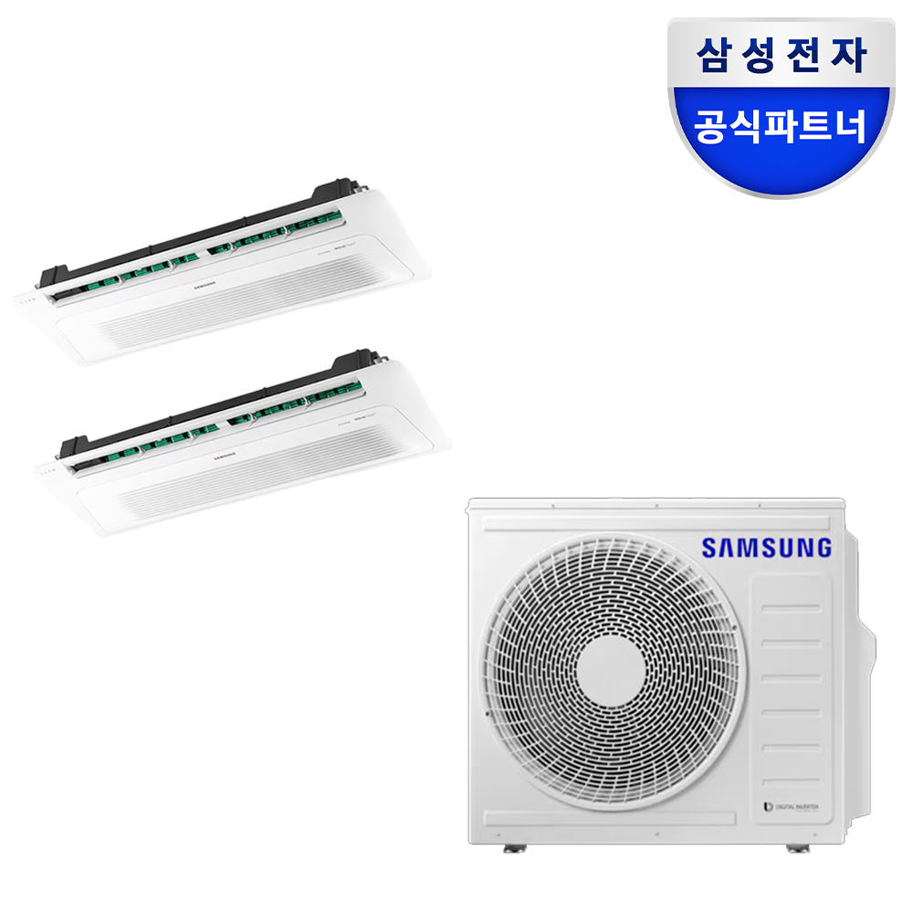 삼성 무풍 시스템 천정형 에어컨 가정용 기본설치비포함 2실, 52㎡, 다배관